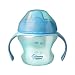Tommee Tippee Closer to Nature First Sips Transition Cup, BPA-Free, 4+ Months,, With Valve, Boy