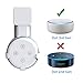 Echo Dot Wall Mount Hanger Stand for Dot 3nd Generation Case Hardware Brackets Hanger Stand Holder Compact Plug in Kitchens Bathroom (3rd gen White)