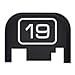 Fixxxer Model Series Rear Cover Plate Glock (19) Fits Most Models (Not G42, G43) Generations (Not Gen 5)
