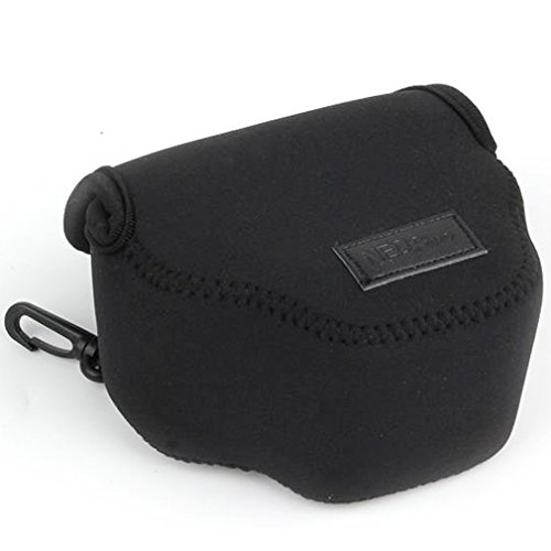First2savvv QSL-SX510C-01 black Neoprene Camera Case Bag for Canon PowerShot SX420 IS. SX410 IS
