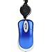EEEKit 2 Pack Mini Retractable Cable USB Optical Mouse, Blue, Unisex