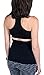 Maternity Belly Band - 4-Way Stretch Post Partum Belly Band For Lumbar & Back Support - Pregnancy Must Haves (Black-Medium)