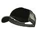 e4Hats.com Big Size Garment Washed Cotton Twill Mesh Cap - Black Grey OSFM