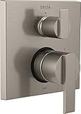 Delta Faucet T24867-SS Ara Angular Modern Monitor 14 Series Valve Trim with 3-Setting Integrated Diverter, Stainless