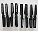 BTG Spare Parts for H8C H8D DFD F183 RC Quadcopter -Propellers (8pcs)+ Skids (2pcs)+ Guards (4pcs) Black Color