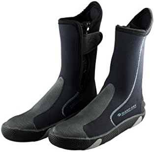 Deep See Man Safe Sole Zipper Dive Boots-5, 5mm