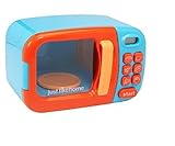 Just Like Home Microwave - Blue with Play Food (10+ Pieces)