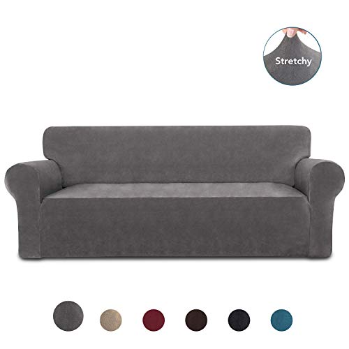 PureFit Velvet Chair Couch Cover Stretch Spandex AntiSlip Super Soft