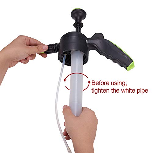 Jscarlife Pump Pressure Sprayer, 0.5 Gallon Garden Sprayer & Mister for Water, Herbicides, Pesticides, Fertilizers, Mild Cleaning Solutions and Bleach Yellow