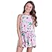 Pulla Bulla Big Girl Floral Romper Sleeveless Jumpsuit Size 8 Ivory