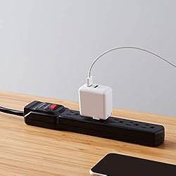 Amazon Basics Surge Protector Power Strip, 6-Outlet