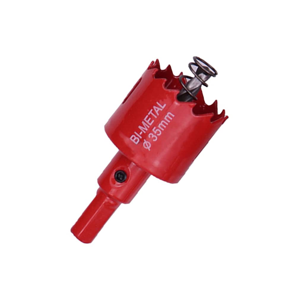 Zhongtou 35mm Hole Saw M42 Bi-Metal Hole Cutter and Hexagon Arbor with Centring Metal Drill Bits Holesaw Kit for Plastic, Aluminium, Wood, Drywall, Pipe, Fiberboard