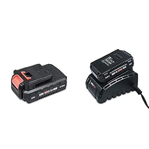 Image of AREWTEC Replaceable 2.0Ah Lithuim-ion LED Battery BPD20A & Charger for 20V USPT160101 Drill Drivers Set