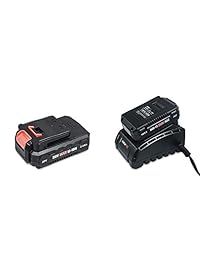 AREWTEC - Batería LED de ion lituano de 2 Ah BPD20A y cargador para destornilladores de 20 V USPT160101