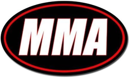 MAGNET Oval MMA Magnetic Sticker (mixed martial arts ufc fight)