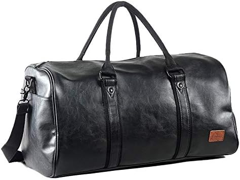 Mioy Vintage Waterproof Travel Tote Luggage Bag leather Large Capacity Men's Weekender Duffel Bag 9 Mioy Vintage Waterproof Travel Tote Luggage Bag leather Large Capacity Men's Weekender Duffel Bag