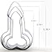 Cookie Cutter,Stainless Steel Cookie Cutter 3 Pack for Bachelorette Party Peter Shaped Make Cookies and Brownies