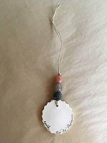 Earth Element Essential Oil Diffuser Astronomy Ornament with Sunstone Moonstone Lava Stones