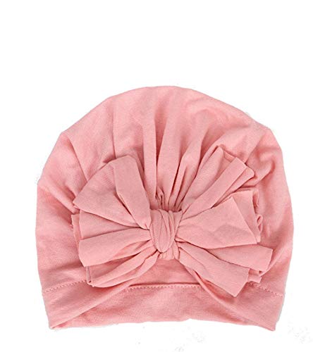 Udobuy 7 Pack Bowknot Turban Hats Baby Girl Hat Newborn Hospital Hat Infant Turban Nursery Beanie Headwrap for Baby Girls Toddlers Kids - Thumbnail 4
