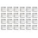 Outus Plastic Empty Watercolor Paint Pans, 24 Pieces Half Pans