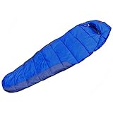 Bonfire Trekking Hiking And Camping Sleeping Bag Royal Blue With Pocket for Men and Women Travelling Gear