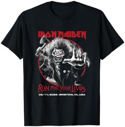 Amazon.com: Iron Maiden Run For Your Lives Tour Madrid T-Shirt