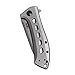 Zero Tolerance Rexford KVT Titanium Folding Knife (0801TI), 3.5-inch Powdered Stainless Steel Modified Drop-Point Blade, KVT Ball-Bearing Opening System, Todd Rexford Collaboration, 5.6 oz