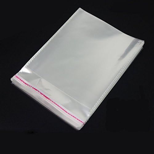 AIRSUNNY 200 Pcs 9x12 Clear Resealable Cello/Cellophane Bags Good for Bakery, Candle, Soap, Cookie Poly Bags