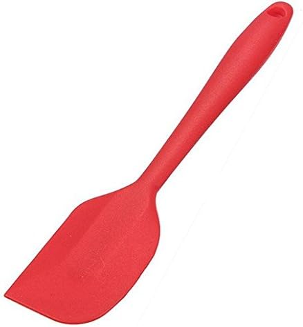 Silicone Mixing Spatula, Cake Spatula, Batter Kitchen Tool By BakerMaker (Red)