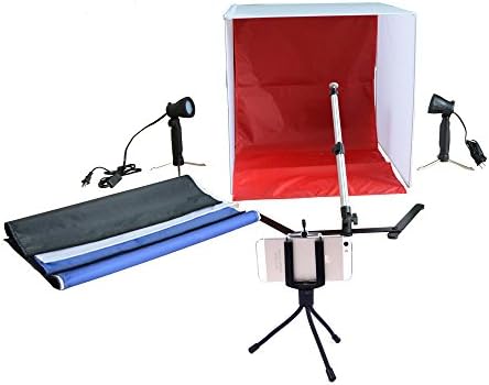Hakutatz Pro Photo Studio 60x60cm/24" Soft tent Square Lighting Soft Box Tent Cube Backdrop Lighting Kit with carrying bag