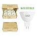 Kakanuo MR16 LED Bulb 5.5W Replace 55 Watts Halogen MR16 LED Spotlight AC/DC12V Warm White 3000K GU5.3 Bin Pin Base Recessed Light Track Light 450LM Non-dimmable (Pack of 6)