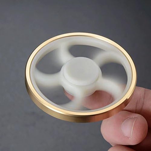 2017 Best FIDGET Hand Spinner Metal Toy Tire Round - For Improved Focus, Enhanced Concentration, Reduced Anxiety and Boredom Spins for up to 3 Minutes Non-3D