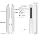 DinoFire® Wireless Presenter, Support Hyperlink Volume Control RF 2.4GHz PowerPoint Clicker Presentation Remote Control (White)
