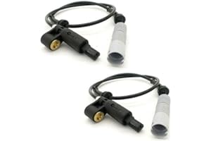 HYAT 2PCS 34521165519 34521163027 Replacement for BMW ABS Wheel Sensor Front Left Right 318I 318IC 318IS 318TI 323IC 323IS 325I 325IC 325IS M3 Z3