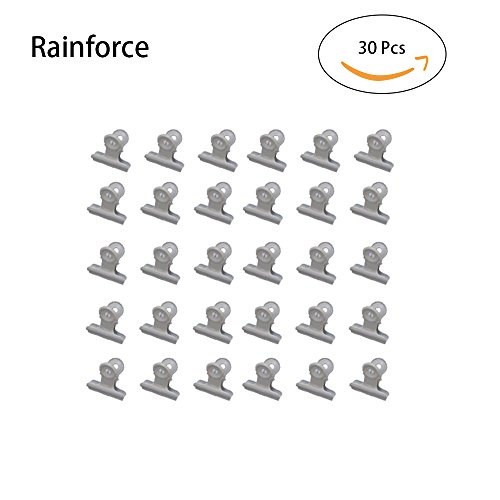 Metal Bulldog Clips, 1.25 Inches, Pack of 30 (White)