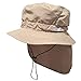 BUILTCOOL Adult Bucket Cap with Neck Shade - Boonie Hat, One Size, Khaki