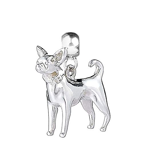 MYLEE London Chihuahua Silver Plated Slider Charm ML007-AS
