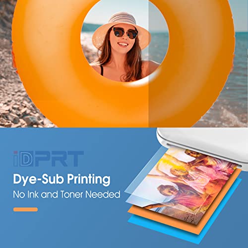 iDPRT [2023] 2X3'' Mini Photo Printer, Bluetooth Portable Photo Printer with AR Video Printing, Instant Photo Printer with Zink Sticky Back Paper, Ideal for Family, Party&Travel, Support iOS&Android