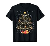 Funny Christmas Trombone Player Gifts Xmas Tree T-Shirt