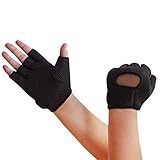 Nlife Power-Grip Half-finger SPORTS GLOVES,EXERCISE GLOVES Ideal For Cycling, Rowing, Weightlifting, and Cross Fit Training