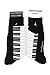 Men's Piano Keyboard Trouser Socks by Foot Traffic, Men's shoe size 7-12