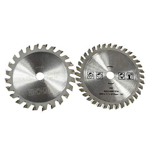 Maslin 5 pcs 85mm Cutting Tool Wood Saw Blades for Multi-function Power Tool Circular Saw Blade Bore 10mm Wood Cutting Disc - (Color: 5pcs 85x10mm)