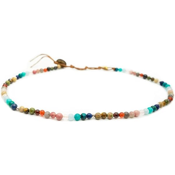 Lightock Green Phantom Quartz Choker Necklace - 4mm Crystal Gemstone Spiritual Jewelry For Women