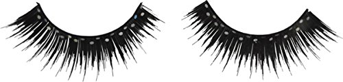 Eyelashes Black Glitter