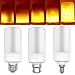 Flame Bulb, Wensltd E27 E14 B22 LED Burning Light Flicker Flame Lamp Bulb Fire Effect Decorative Holiday (E12)