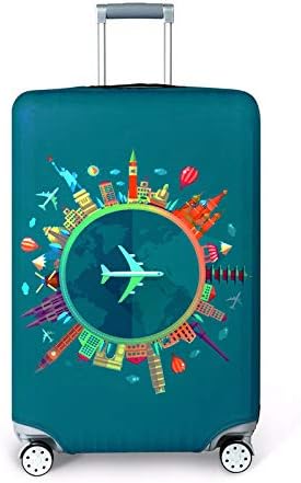 Amazon Co Jp Sybh 厚いトロリー荷物保護カバースーツケースケーストラベルアクセサリーバッグギャグ弾性荷物カバー18 32インチ スーツケース Color 7 Size Xl ホーム キッチン