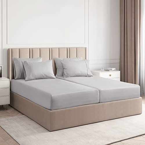 Split King 7 Piece Sheet Set - Breathable & Cooling