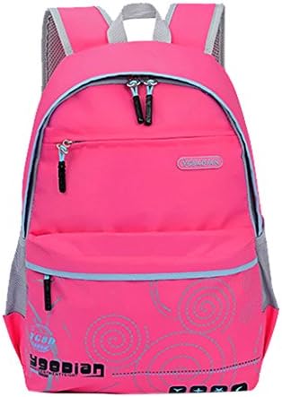 Large Space Decompressive Light Backpack for School Bookbag Girls Red
