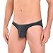 DAVID ARCHY Men's 4 Pack Micro Modal Underwear Low Rise Bikinis (M, Dark Gray)