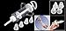 uxcell Cake Pastry Injector Cupcake Icing Cake Cream Pastry Injector DIY Decoration Tool Set W 5 Tips